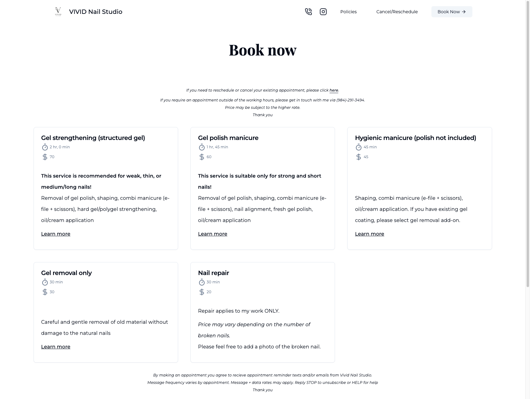 Timeli.sh Booking Website Preview