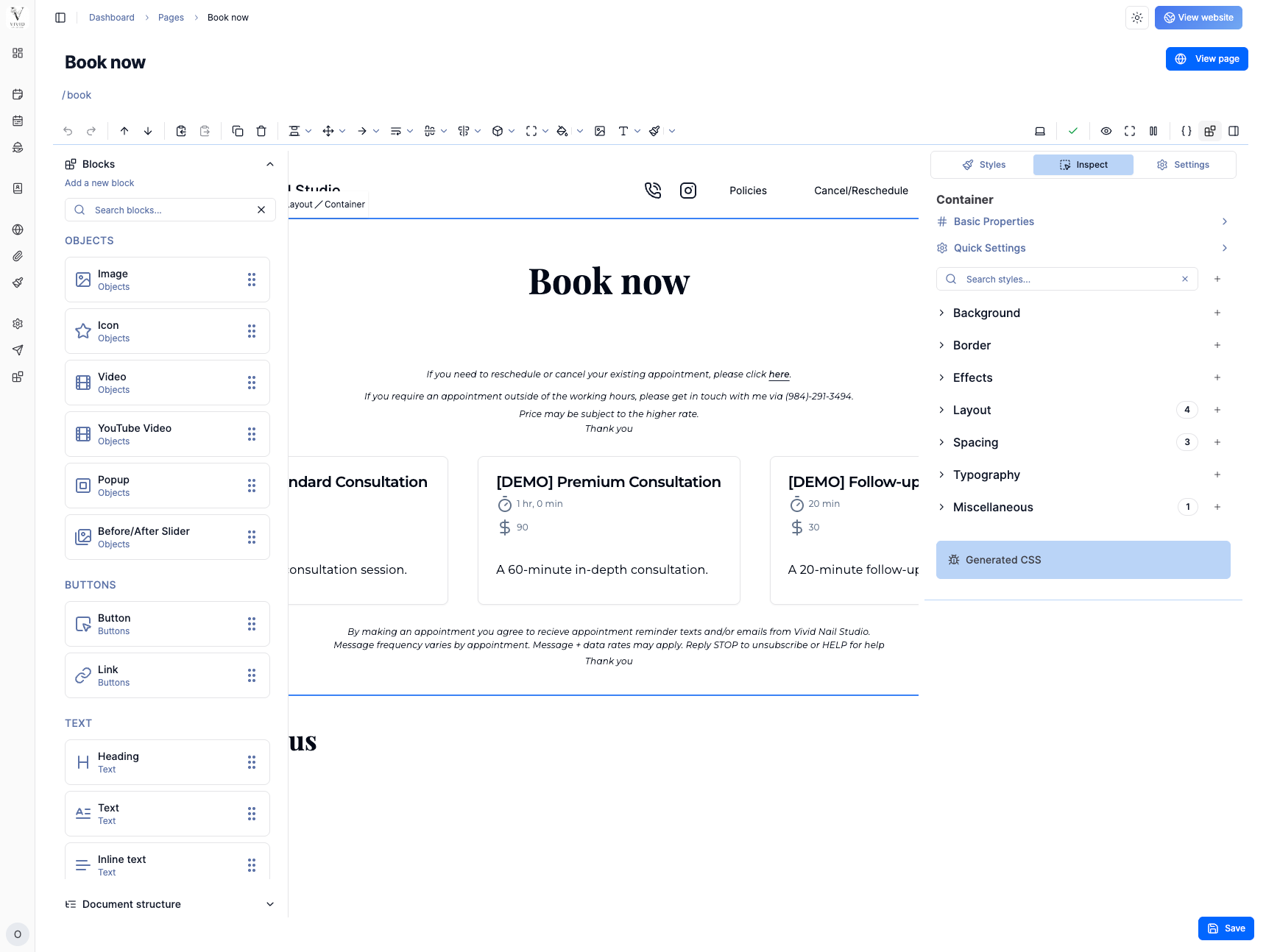 Timeli.sh Page Builder Preview